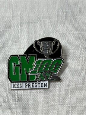 Vintage Saskatchewan Roughriders 100 Anniversary Lapel Pin
Ken Preston